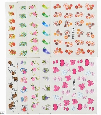 סט מדבקות לציפורניים מתנה לילדות