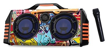 מערכת קריוקי ניידת מיקרופון אלחוטי