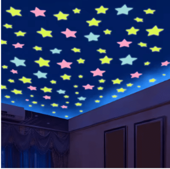 מדבקות קיר זוהרות בחושך כוכבים