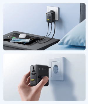 מטען קיר מהיר ומפצל מתאים להטענת 6 מכשירים