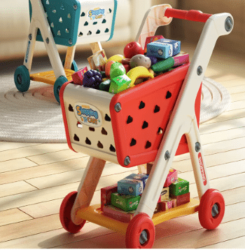עגלת דחיפה סופרמרקט לילדים גיל שנתיים עד 4 בזול